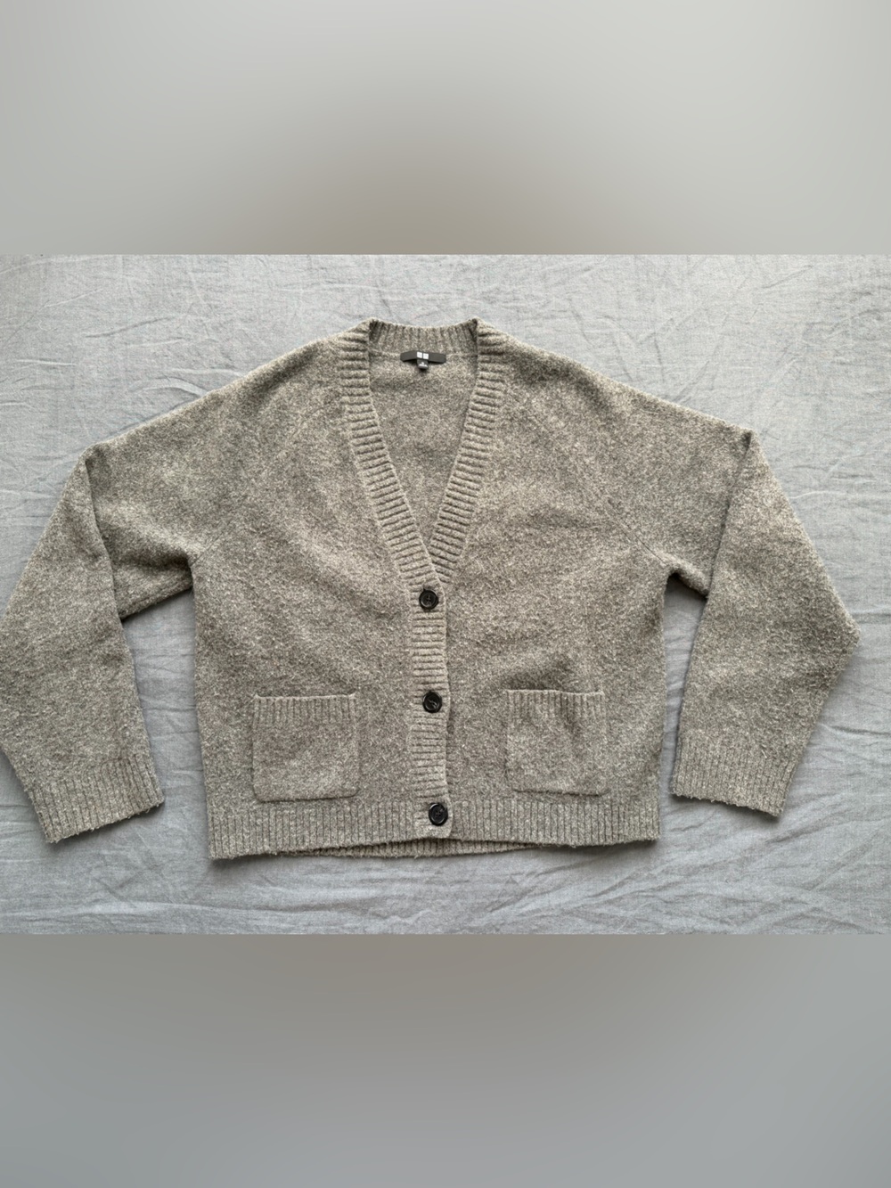 Uniqlo Heather Gray Knit Sweater - Women's M